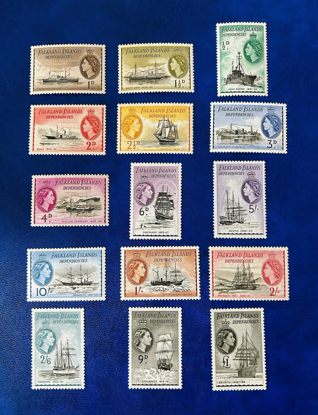 方寸间的南大西洋记忆 英属福克兰群岛邮票概览